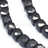 Natural Black Spinel Beads Strands G-D0003-B08-3