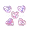 UV Plating Acrylic Cabochons OACR-H121-02F-1