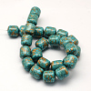 Dyed Synthetic Turquoise Column Bead Strands TURQ-Q100-03E-02-2