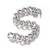 Tarnish Resistant 201 Stainless Steel Chain CHS-G017-15P-2