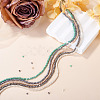 5 Strands 5 Colors Faceted Rondelle Full Rainbow Plated Electroplate Glass Beads Strands EGLA-TADJ0001-10-5