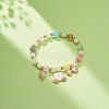 Colorful Alloy Enamel Cute Charms Bracelet BJEW-JB08661-03-2