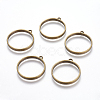 Vintage Findings Tibetan Style Alloy Ring Frame Pendants for DIY Resin Pendants X-TIBEP-M019-01AB-NF-2