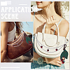 1Pc Zinc Alloy with Resin and PU Leather Dark Red Cherry Purse Decorative Chains AJEW-SC0002-99C-5