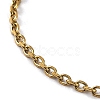 Ion Plating(IP) 304 Stainless Steel Cable Chain Necklace NJEW-D045-12G-2