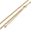 Brass Rope Chain Necklaces X-NJEW-K123-12G-1