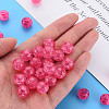 Transparent Crackle Acrylic Beads MACR-S373-66A-N09-6