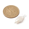 Natural Baroque Pearl Keshi Pearl Pendants PALLOY-JF02132-4