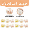 8Pcs Transparent Resin Beads RESI-YW0005-96C-3
