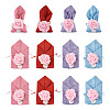 20Pcs 4 Colors Polyester Ramie Blended Yarn Jewelry Drawstring Gift Bags ABAG-BT0001-05-1