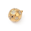 304 Stainless Steel Micro Pave Cubic Zirconia Pendants LS-STAS-D305-02G-B-2