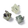 Natural Prehnite Pendants G-C002-02D-1