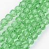 Transparent Glass Bead Strands GLAA-G013-4mm-55-1