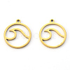 PVD Vacuum Plating 201 Stainless Steel Pendants STAS-N092-95G-1