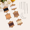 6 Bundles 6 Colors Waxed Cotton Cords OCOR-CY0001-96-6