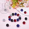 20Pcs 4 Colors Acrylic Rhinestone Beads OACR-SC0003-05-4