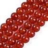 Natural Carnelian Beads Strands G-G338-6mm-01-4