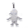 Tarnish Resistant 304 Stainless Steel Pendants STAS-K162-034P-1