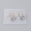 Spiral Hair Pin Coil Alloy Hair Accessories OHAR-WH0019-16-1