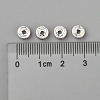 Brass Grade A Rhinestone Spacer Beads RB-A014-Z6mm-27S-4