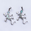 Abalone Shell/Paua Shell Pendants SSHEL-L008-08P-2