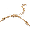 304 Stainless Steel Box Chain Anklets AJEW-G024-12G-2