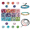 240Pcs 12 Colors Synthetic Ocean White Jade Beads Strands G-AR0005-25-1
