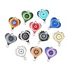 44Pcs 22 Colors Alloy Enamel Connector Charms ENAM-CJ0006-64-9
