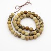 Natural Picture Jasper Round Bead Strands X-G-G-P070-55-6mm-2