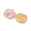 304 Stainless Steel Enamel Pendants STAS-U057-11G-B-2