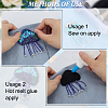4Pcs 4 Colors Plastic PVC Hand-nailed Beads Paillette Sew on Clothing Patches PATC-FG0003-08-3