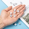 Letter Acrylic European Large Hole Beads X-OPDL-R050-10mm-E-5