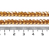 Electroplate Transparent Glass Beads Strands EGLA-A035-T4mm-A04-4