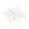 Brass Flat Head Pins X-KK-WH0058-03D-RG-3