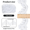 3 Yards Polyester Lace Ribbons SRIB-GF0001-59-2