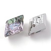 Embossed Glass Rhinestone Pendants GLAA-J101-04A-001VL-3