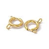 PVD Vacuum Plating 201 Stainless Steel Spring Ring Clasps STAS-J401-LD023-12-2