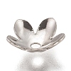 5-Petal 304 Stainless Steel Bead Caps X-STAS-I176-11P-A-4