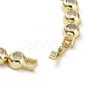 BrassMicro Pave Cubic Zirconia Chain Necklaces NJEW-L170-10G-3