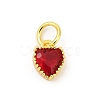 Brass Micro Pave Cubic Zirconia Pendants KK-H204-01G-07-1