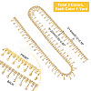 2 Yard 2 Style Glass Rhinestone Cup Chains FIND-PH0017-01-2