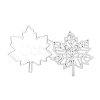 Autumn Theme Maple Leaf Carbon Steel Cutting Dies Stencils DIY-R079-014-3