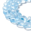 Transparent Glass Beads Strand GLAA-F112-01F-4