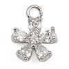 Brass Micro Pave Cubic Zirconia Pendants KK-S339-06P-1