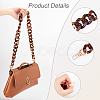 Leopard Print Pattern Acrylic Curb Chain Bag Handles FIND-WH0120-04A-3