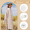 100Pcs Cloth Shank Buttons BUTT-NB0001-72A-01-4