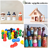 10Pcs Unfinished Wood Puppet WOOD-GF0002-42B-5