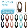 24Pcs 6 Colors Acrylic Pendants OACR-FS0002-64-3