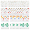 4 Bags 4 Styles Coated Paper Sealing Stickers DIY-GA0002-15-1