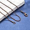 Brass Round Snake Chain Necklaces X-KK-F763-07R-4